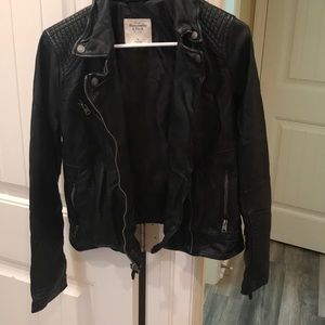 Black leather jacket